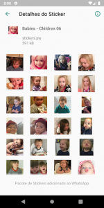 اسکرین شات برنامه Stickers: Babies - Children Cute 👶 7