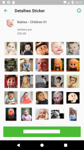 اسکرین شات برنامه Stickers: Babies Children Cute 2