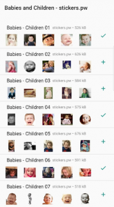 اسکرین شات برنامه Stickers: Babies - Children Cute 👶 1