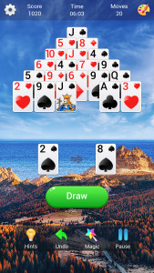 اسکرین شات 3 بازی Pyramid Solitaire