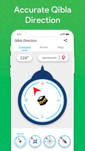 اسکرین شات برنامه Qibla Compass: Qibla Direction 2