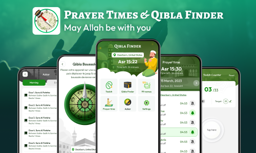 اسکرین شات برنامه Prayer Times & Qibla Finder 1