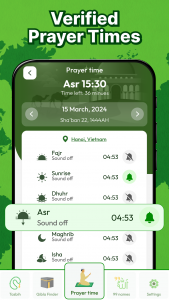 اسکرین شات برنامه Prayer Times & Qibla Finder 3