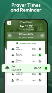 اسکرین شات برنامه Prayer Times & Qibla Finder 5