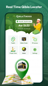 اسکرین شات برنامه Prayer Times & Qibla Finder 2