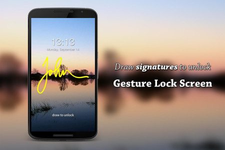 اسکرین شات 3 برنامه Gesture Lock Screen