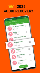 اسکرین شات 2 برنامه Recover Audio, Call Record