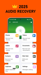 اسکرین شات 1 برنامه Recover Audio, Call Record