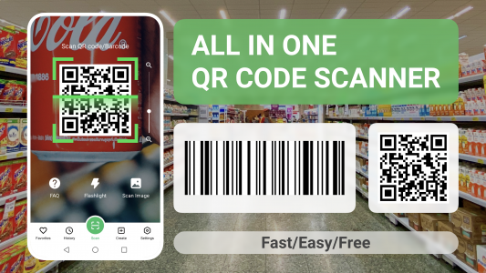 اسکرین شات برنامه QR Reader - Barcode Scanner 1