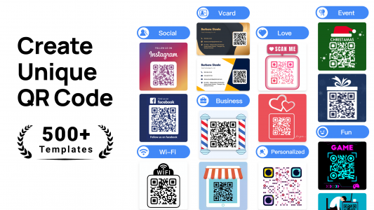 اسکرین شات برنامه QR Code Generator & QR Maker 1