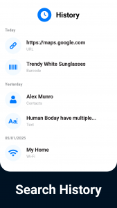 اسکرین شات برنامه QR Scanner - Barcode Reader 7