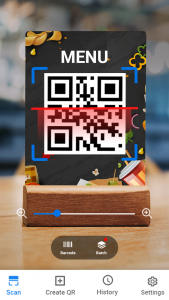 اسکرین شات برنامه QR Code Scanner - Scan Barcode 1