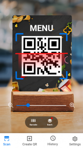 اسکرین شات 1 برنامه QR Code Scanner - Scan Barcode