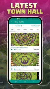 اسکرین شات 4 برنامه ClasherPro - Base Layout Map