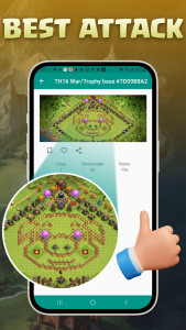 اسکرین شات 5 برنامه ClasherPro - Base Layout Map