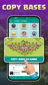 اسکرین شات 3 برنامه ClasherPro - Base Layout Map