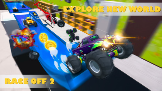 اسکرین شات بازی Race Off 2 - Fun car games 2