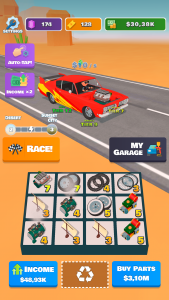 اسکرین شات 2 بازی Idle Racer — Tap, Merge & Race