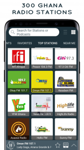 اسکرین شات برنامه Radio Ghana FM - Online Radio 1
