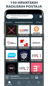 اسکرین شات 1 برنامه Radio Stanice Hrvatska Online