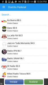 اسکرین شات برنامه Radio Mexico 1