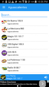 اسکرین شات برنامه Radio Mexico 3