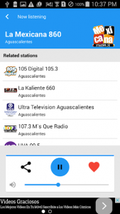 اسکرین شات برنامه Radio Mexico 4