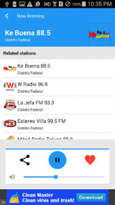 اسکرین شات برنامه Radio Mexico 2