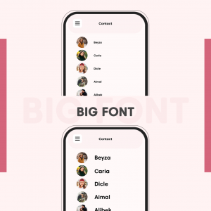اسکرین شات برنامه Big Font : Change Font Size 2