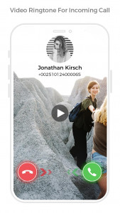 اسکرین شات 3 برنامه Video Ringtone Incoming Call