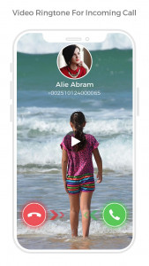 اسکرین شات 1 برنامه Video Ringtone Incoming Call