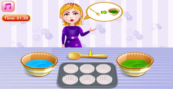 اسکرین شات بازی آشپزی پخت کاپ کیک 4