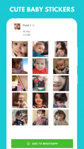 اسکرین شات برنامه Baby Stickers for WhatsApp 3