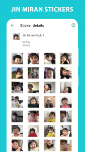 اسکرین شات برنامه Cute Baby Stickers: Jin Miran 3