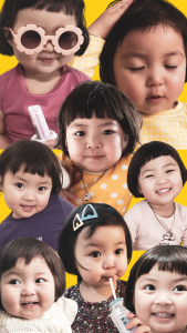 اسکرین شات برنامه Cute Baby Stickers: Jin Miran 1