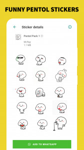 اسکرین شات برنامه Pentol Animated Stickers 3