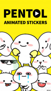 اسکرین شات برنامه Pentol Animated Stickers 1