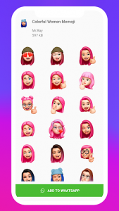 اسکرین شات برنامه 3D Emojis Stickers - Memoji WAStickerApps 3