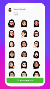 اسکرین شات برنامه 3D Emojis Stickers - Memoji WAStickerApps 5