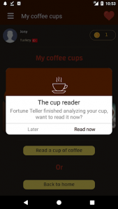 اسکرین شات برنامه Coffee Cup Readings 5