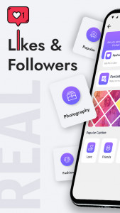 اسکرین شات 3 برنامه Real Followers & Likes via Tag