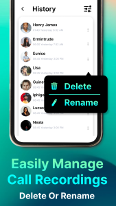 اسکرین شات 4 برنامه Auto Call recorder App