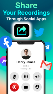 اسکرین شات 5 برنامه Auto Call recorder App