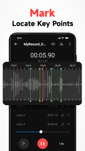 اسکرین شات 2 برنامه Voice Recorder & Voice Memos