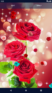 اسکرین شات برنامه Red Rose 4K Live Wallpaper 5