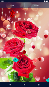 اسکرین شات 5 برنامه Red Rose 4K Live Wallpaper