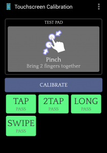 اسکرین شات برنامه Touchscreen Calibration 5