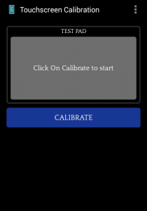 اسکرین شات برنامه Touchscreen Calibration 1