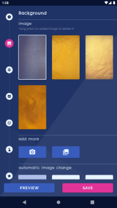 اسکرین شات 1 برنامه Gold Glitter Clock Wallpaper