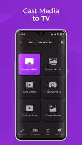 اسکرین شات 5 برنامه Remote Control for RokuTV